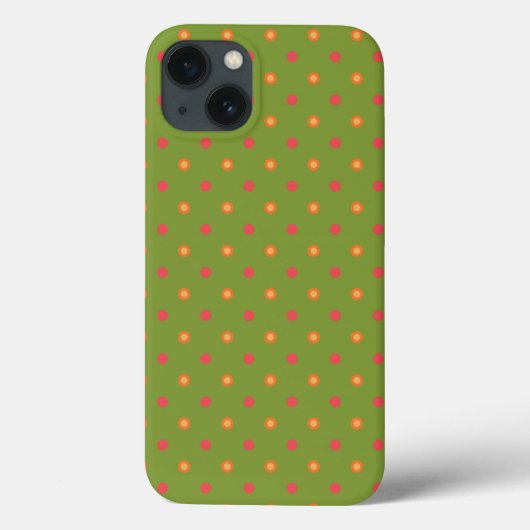 Poppy Kleuren Polka Dots iPad Case-Mate Hoesje (Achterkant)