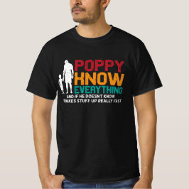 Poppy Know Alles | Papa Vaderdag T-shirt