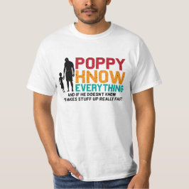 Poppy Know Alles | Papa Vaderdag T-shirt