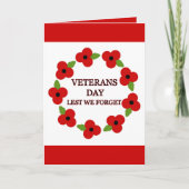 Poppy krans - Kaart (Voorkant)