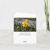 Poppy Landscape, Blank Note Kaart (Achterkant)