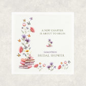 Poppy & Lavender Bridal Shower Napkins Servet