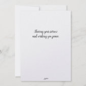 Poppy Love Flat Sympathcard Bedankkaart (Achterkant)