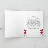 Poppy Love Moederdag Kaart (Binnen)