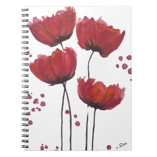 Poppy Love Spiral Notitieboek (Voorkant)