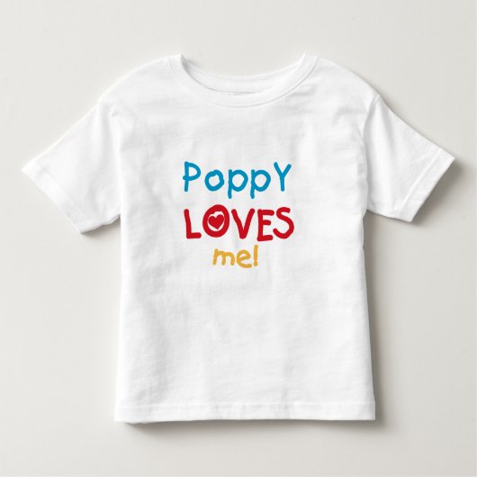 Poppy Loves Me T-shirts en geschenken (Voorkant)
