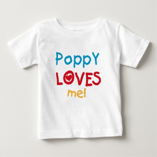Poppy Loves Me T-shirts en geschenken (Voorkant)
