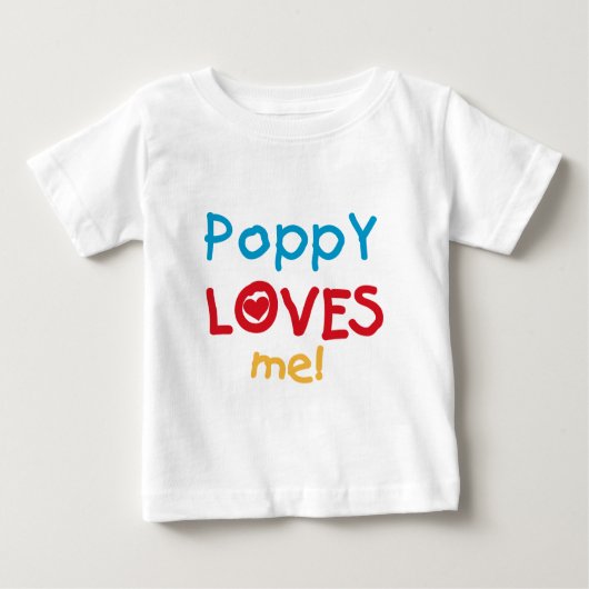 Poppy Loves Me T-shirts en geschenken (Voorkant)