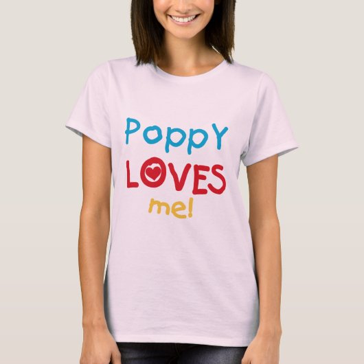 Poppy Loves Me T-shirts en geschenken (Voorkant)