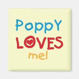 Poppy Loves Me T-shirts en geschenken Magneet