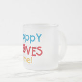 Poppy Loves Me T-shirts en geschenken Matglas Koffiemok (Voorkant rechts)