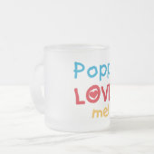 Poppy Loves Me T-shirts en geschenken Matglas Koffiemok (Voorkant links)