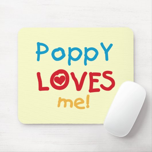 Poppy Loves Me T-shirts en geschenken Muismat (Met muis)
