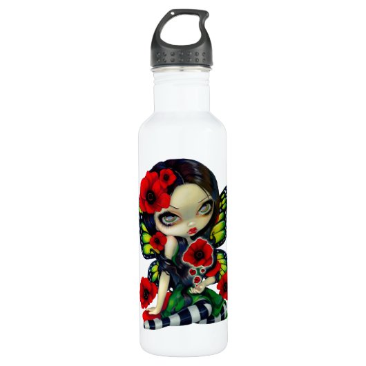 "Poppy Magic"-fles Waterfles (Voorkant)