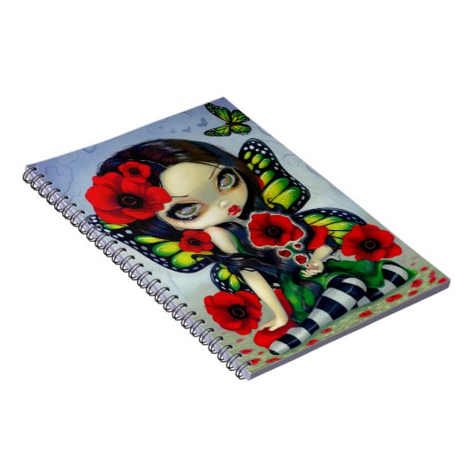 "Poppy Magic"-laptop Notitieboek (Rechterzijde)