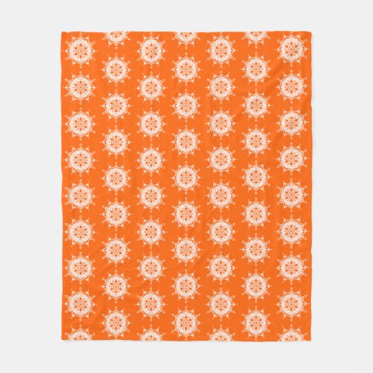 Poppy Mandala Fleece Deken (Voorkant)