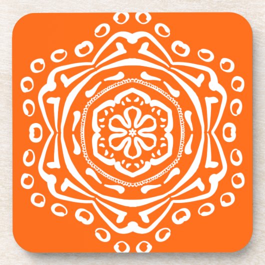 Poppy Mandala Onderzetter (Voorkant)