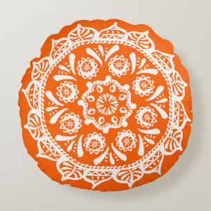 Poppy Mandala Rond Kussen