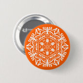 Poppy Mandala Ronde Button 5,7 Cm (Voorkant /achterkant)