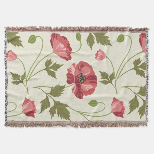 Poppy Meadow Deken (Voorkant)