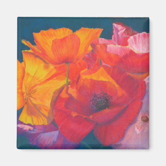Poppy Medley schilderij magneet (Voorkant)