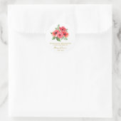 Poppy Memorial Funeral Seed Packet Ronde Sticker (Tas)
