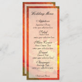 Poppy menukaart (Voorkant / Achterkant)