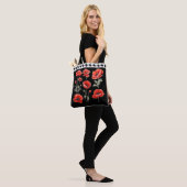 Poppy met Palestijnse Hattah-tas Tote Bag (Op model)