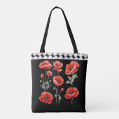 Poppy met Palestijnse Hattah Tote Tas (Achterkant)
