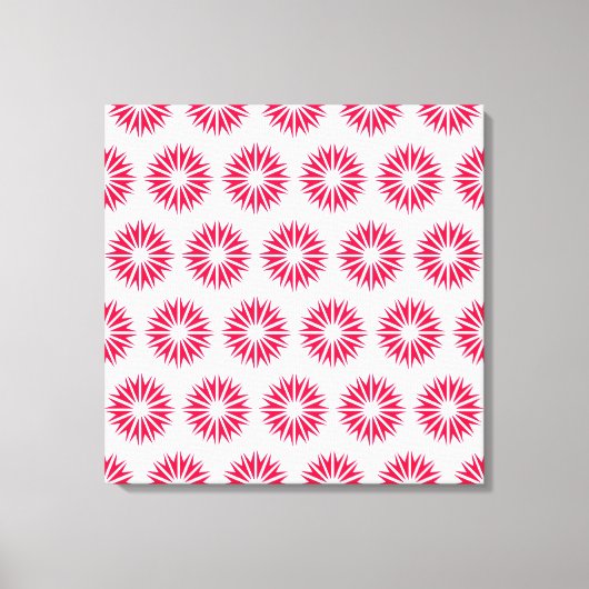 Poppy Modern Sunbursts Canvas Afdruk (Voorkant)