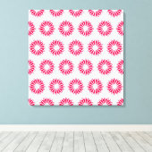 Poppy Modern Sunbursts Canvas Afdruk (Insitu (Houten vloer))