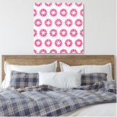 Poppy Modern Sunbursts Canvas Afdruk (Insitu (Slaapkamer))