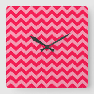 Poppy Moroccan Moods Chevrons Vierkante Klok