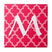 Poppy Moroccan Moods Quatrefoil met Initiaal Tegeltje (Voorkant)
