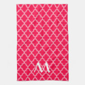 Poppy Moroccan Moods Quatrefoil met Initiaal Theedoek (Verticaal)