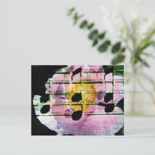 Poppy Music Briefkaart (Staand voorkant)