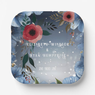 Poppy of Love - Collectie voor huwelijksuitnodigin Papieren Bordje