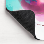 Poppy of Troy Burgundy Waterverf Script Muismat (Hoek)