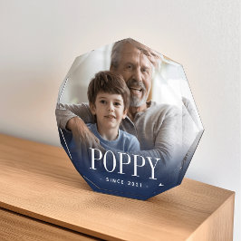 Poppy opa jaar ingesteld fotoblokken
