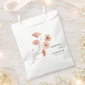 Poppy Oranje Flower Wedding Bedankzakje (Geknipt)