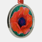 POPPY Oriental Red Sinaasappel — Metalen Ornament (Rechts)