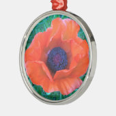 POPPY Oriental Red Sinaasappel — Metalen Ornament (Links)