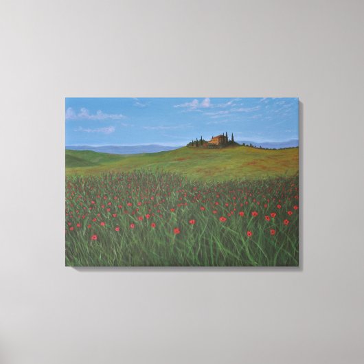 Poppy Paradise Canvas Afdruk (Voorkant)