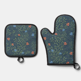 Poppy Pattern Ovenwant & Pannenlap Set