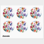 POPPY PAW PRINTS | RONDE STICKER (Vel)