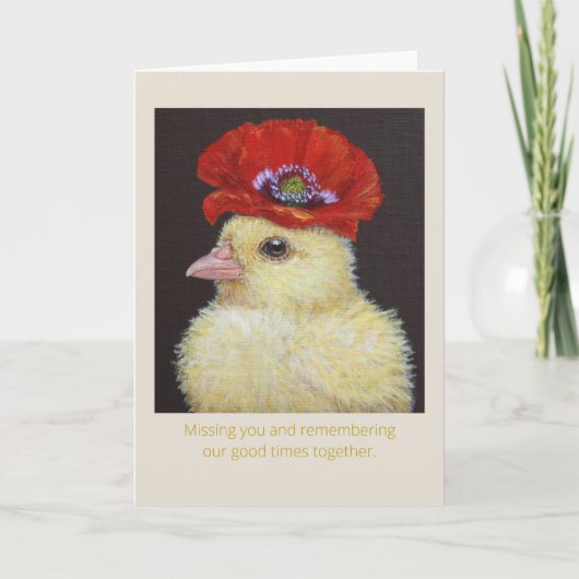 Poppy peep ontbreekt je kaart (Voorkant)