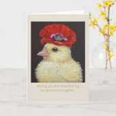 Poppy peep ontbreekt je kaart (Gele Bloem)