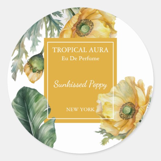 Poppy Perfume Label (Voorkant)