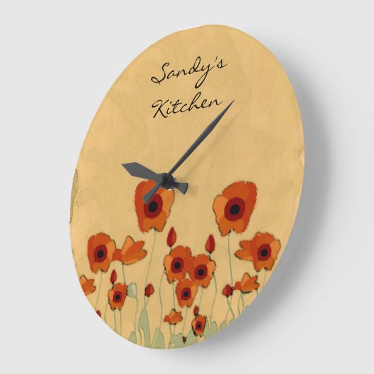 Poppy persoonlijke keukenklok grote klok (Hoek)