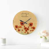 Poppy persoonlijke keukenklok grote klok (Huis)